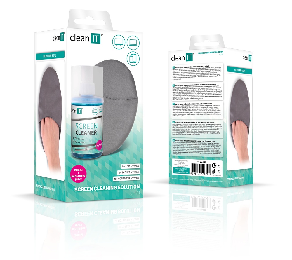 CLEAN IT čistící roztok s rukavičkou 200ml (CL-181) - Obrázek 2